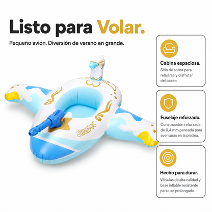 Colchoneta Avión con Chorro de Agua